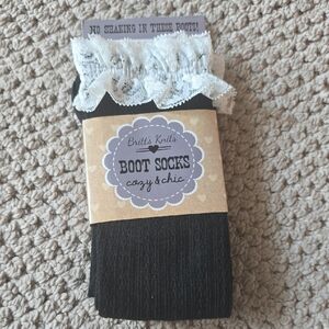 Black Boot Socks